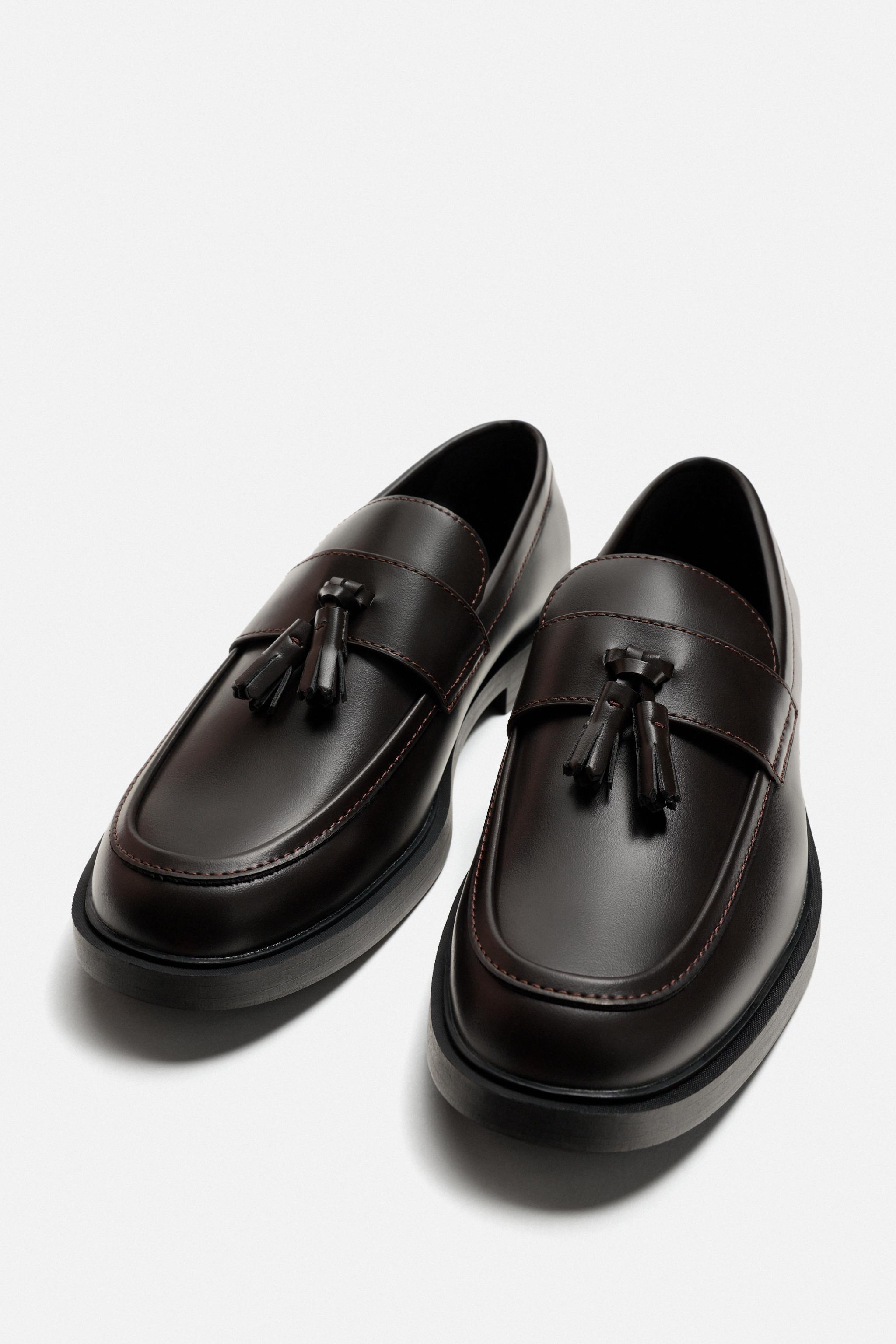 TASSEL DRESS LOAFERS Brown ZARA UAE Dubai/Sharjah/Ajman/UAQ