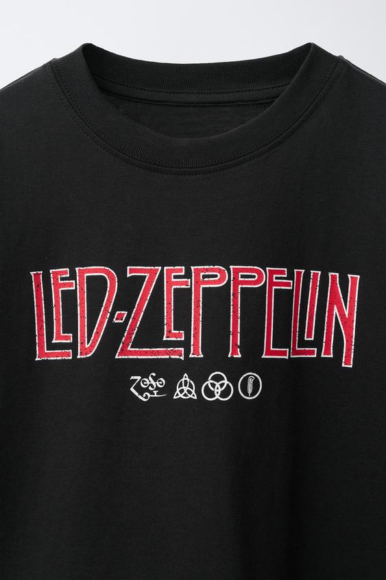 T-SHIRT IMPRIMÉ LED ZEPPELIN® - Noir de Zara - Image 2