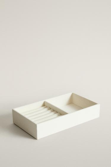 COTTON JEWELLERY ORGANISER — Ecru 1