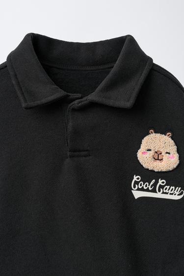 POLO IMPRIMÉ PIÈCE CAPIBARA CAPYFUN © - Noir de Zara - Image 2