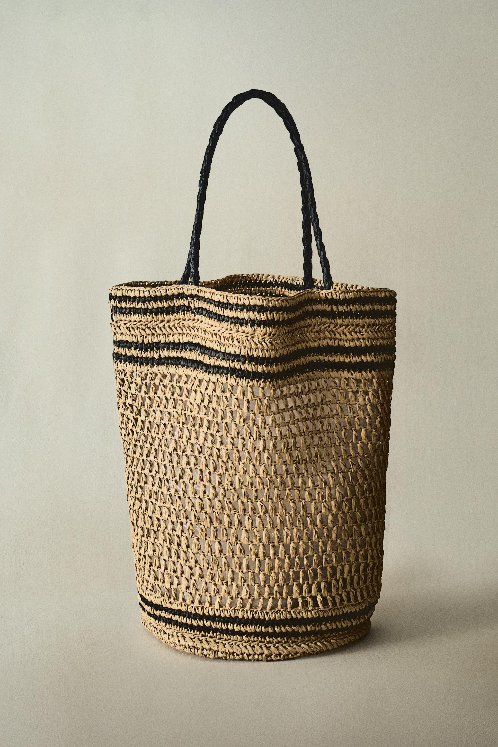 LARGE PAPER TOTE BAG — Two-tone