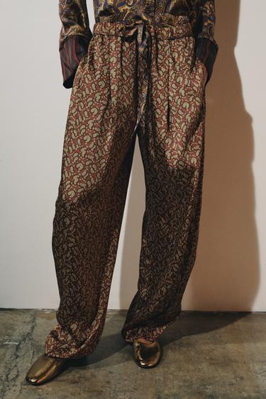 ZW COLLECTION PAISLEY PYJAMA TROUSERS - Multicoloured by Zara