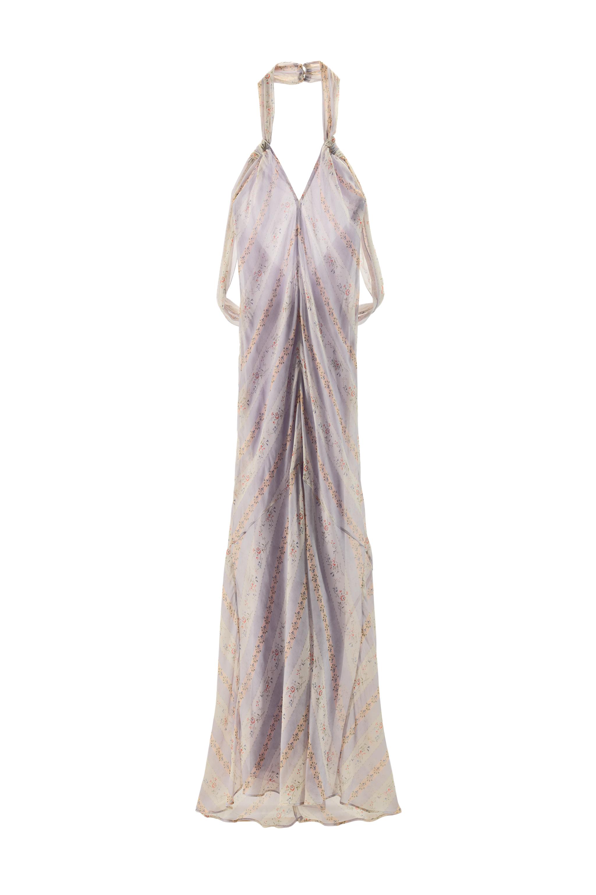 VESTIDO HALTER ESTAMPADO FLORES