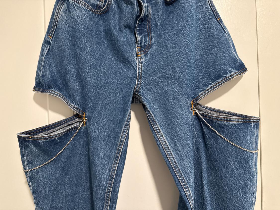 JEANS Z1975 RECTOS TIRO MEDIO CUT OUTS JOYAS - Image 3