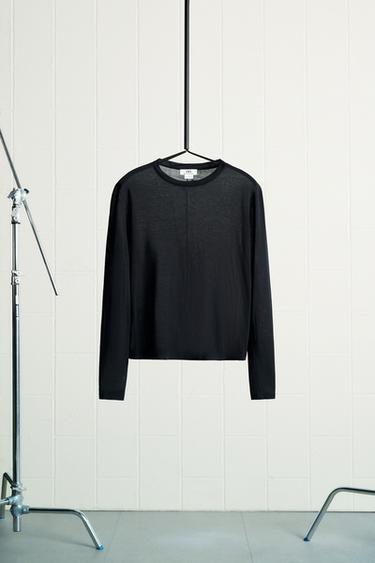 LYOCELL-T-SHIRT – LIMITED EDITION - Schwarz von Zara - Bild 0
