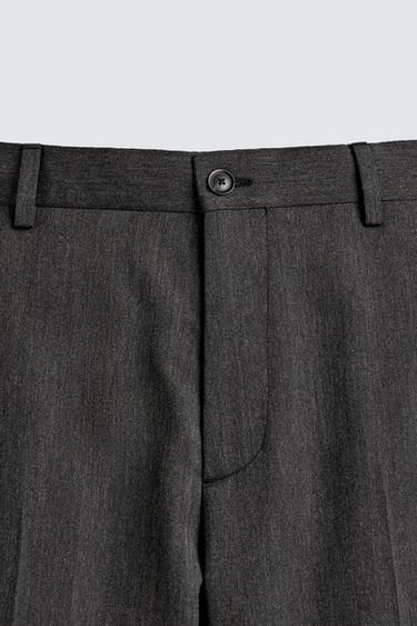 SLIM FIT SUIT TROUSERS - Anthracite Grey by Zara - Image 7