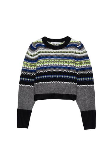 JACQUARD KNIT SWEATER