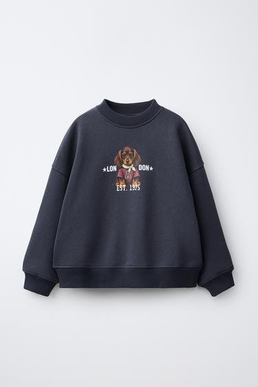 DOG PRINT SWEATSHIRT - Blue by Zara - Image 0