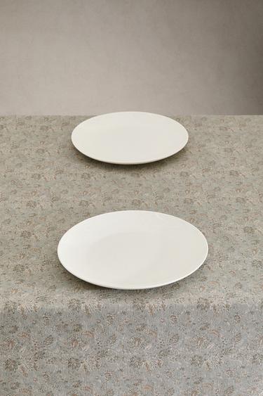 FLORAL JACQUARD TABLECLOTH - Brown-Blue by Zara