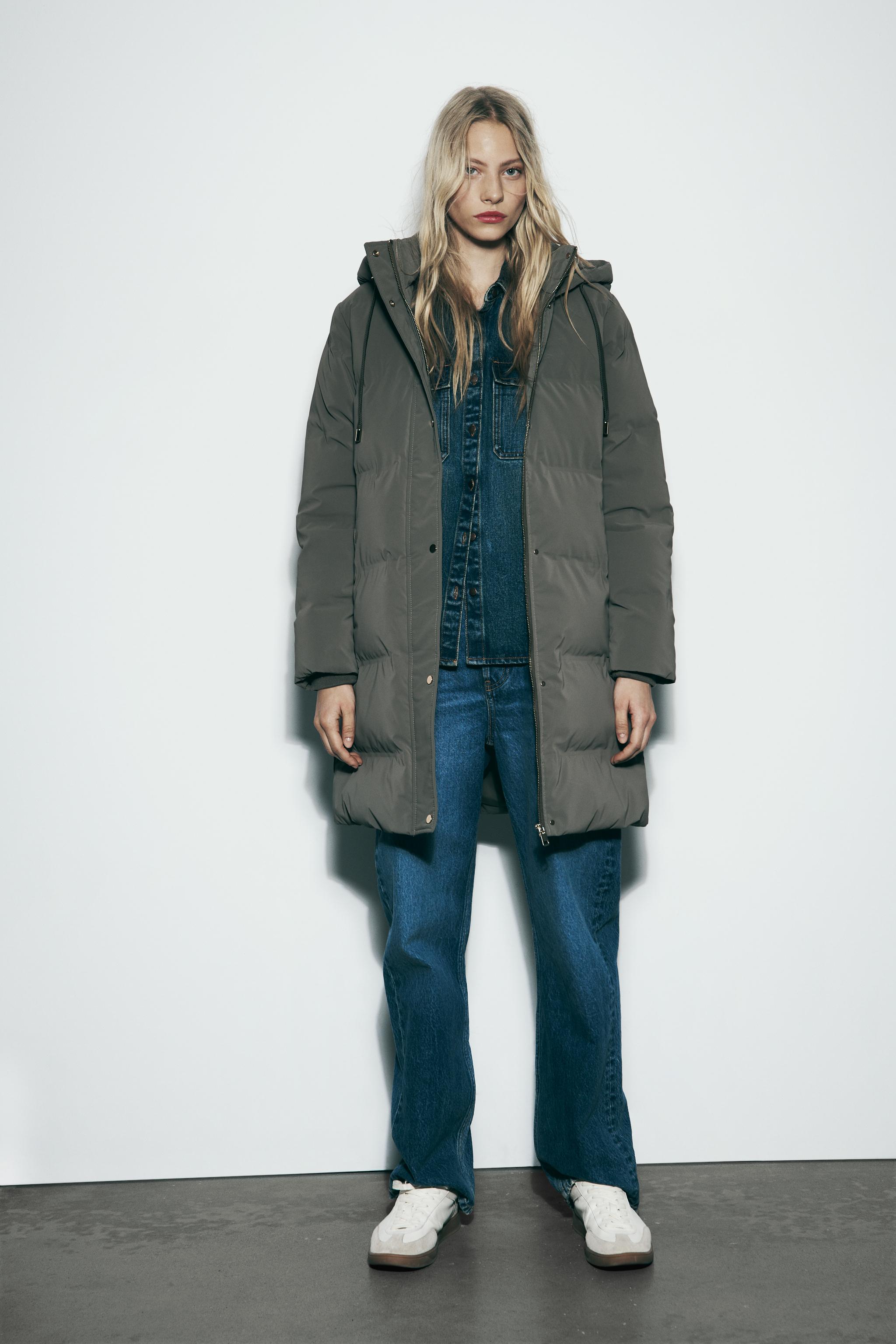 HOODED PUFFER ANORAK WITH WIND PROTECTION