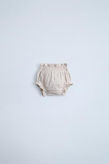 BRAGUITA FLORES BORDADAS - Hielo de Zara - Imagen 0