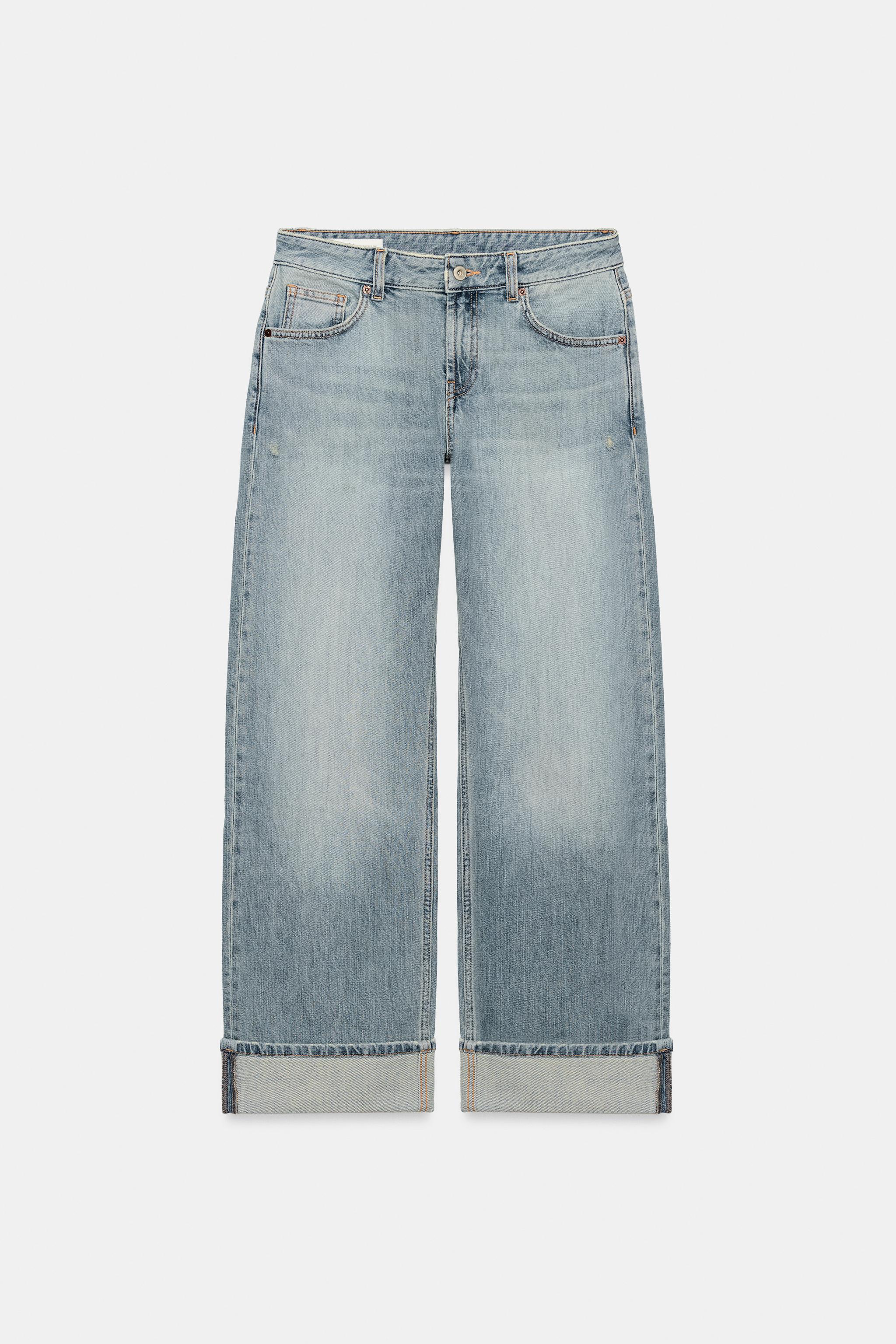 Zara Trf Düşük Bel Bol Kesim Jean görsel 7