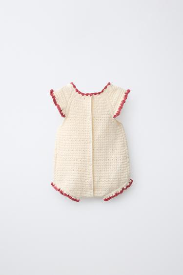 BODY EN MAILLE CERISES - Écru de Zara - Image 1