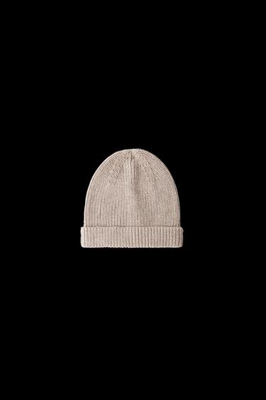 PURL KNIT HAT - Sand / Marl by Zara - Image 0