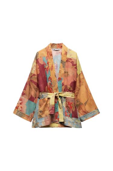 PATCHWORK PRINT BLOUSE