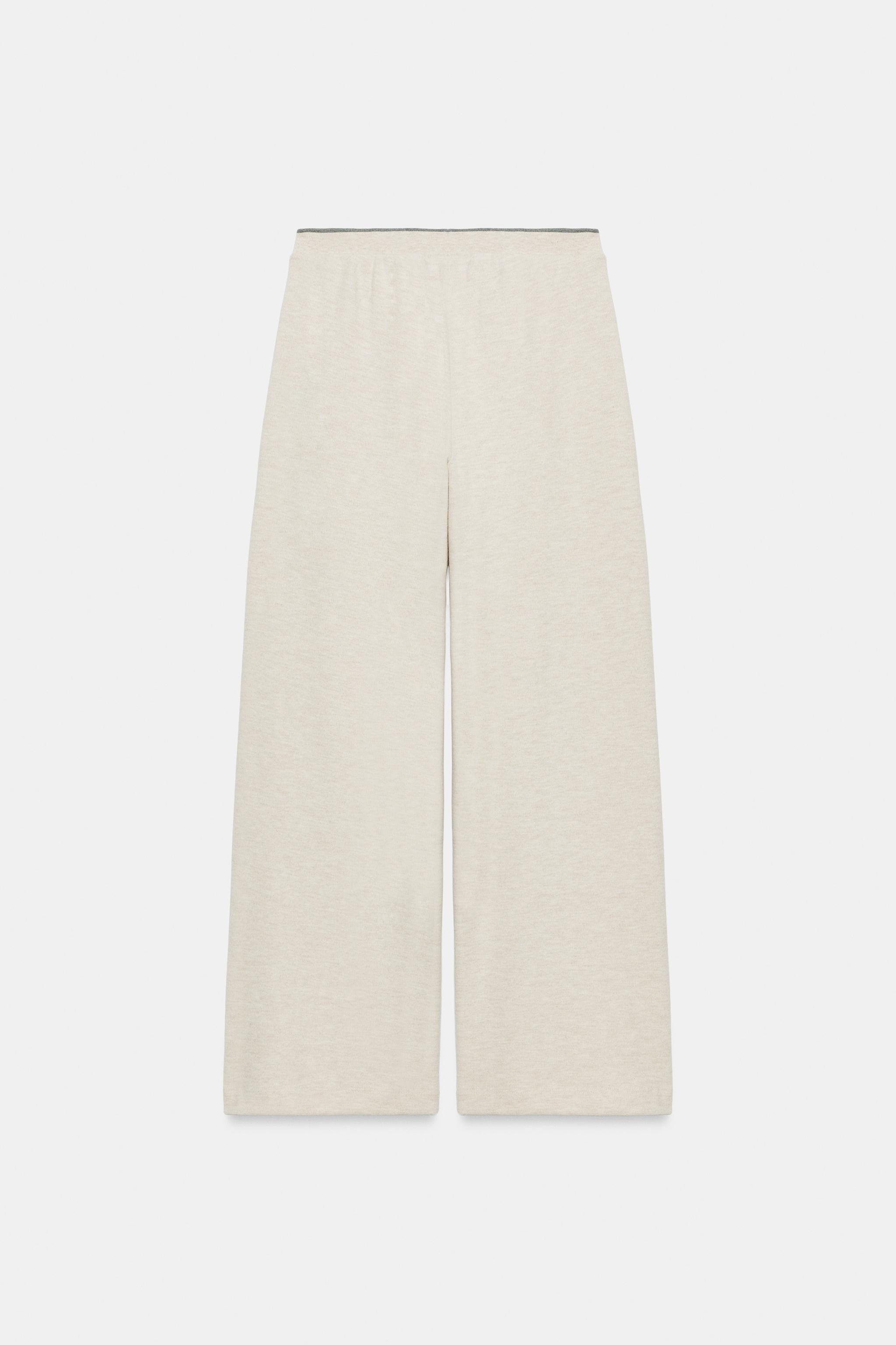 SOFT PANTS WITH CONTRAST STRIPE