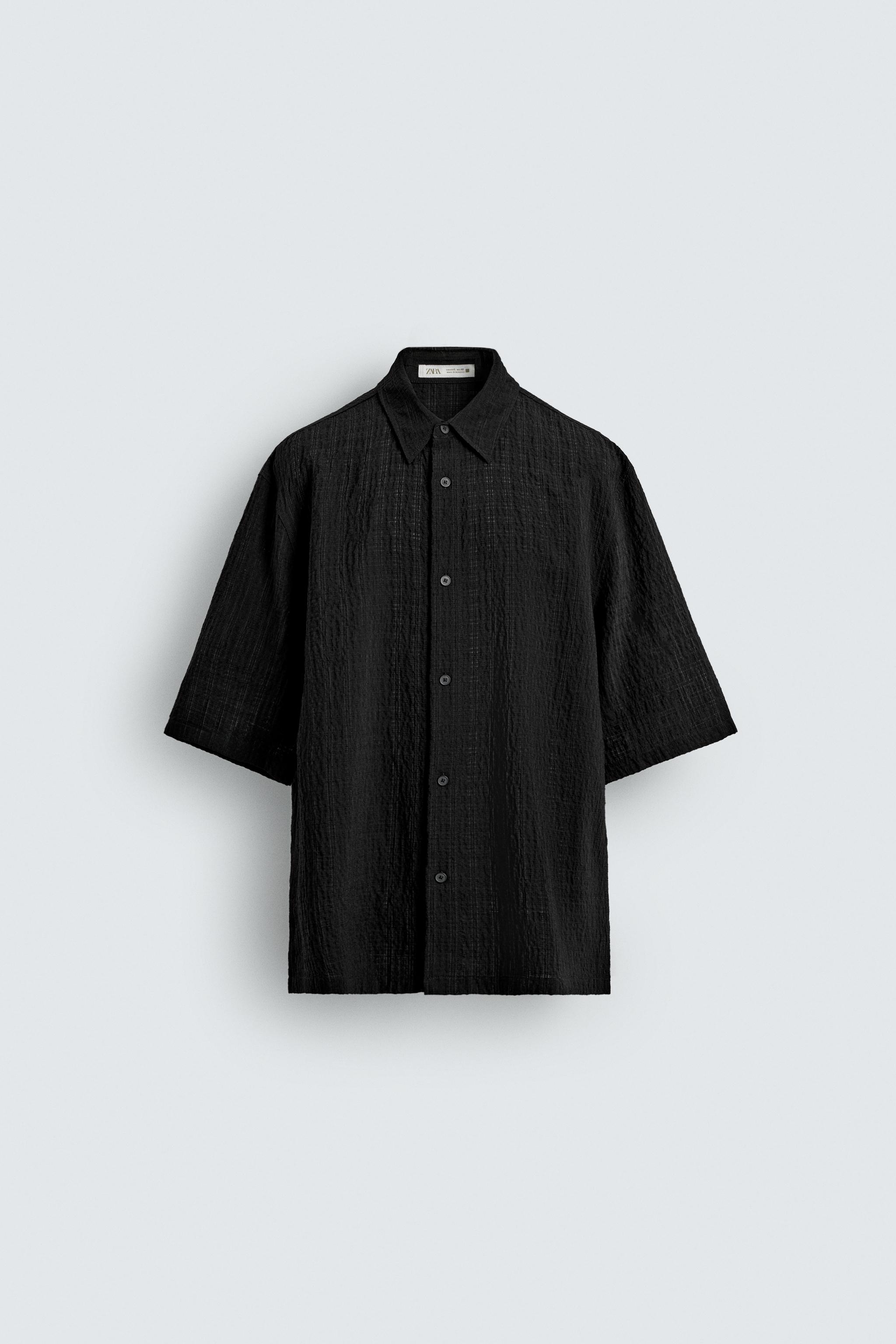 CHEMISE RELAXED FIT EN JACQUARD À CARREAUX