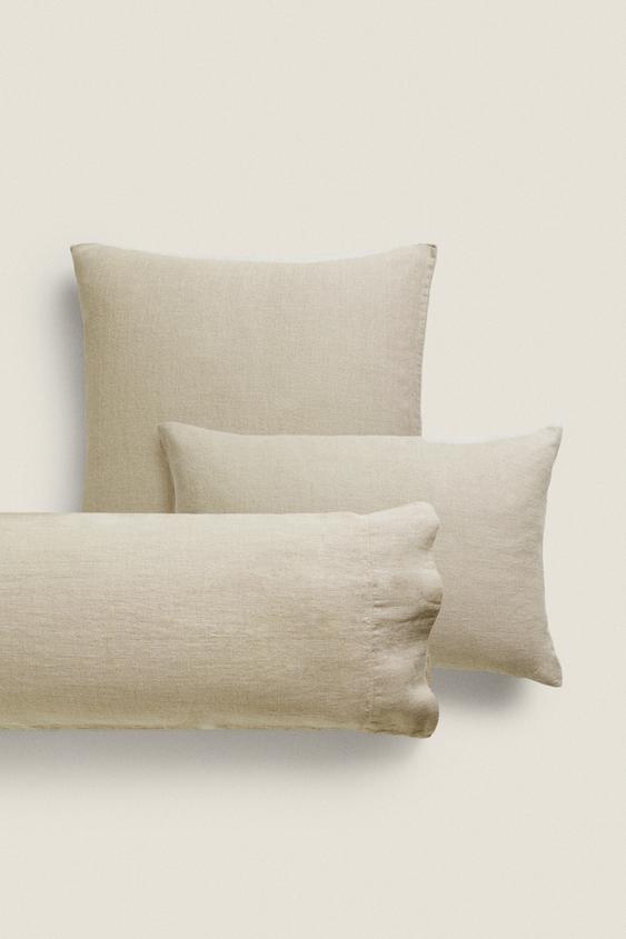 (310 GXM²) LINEN PILLOWCASE Light beige ZARA United States