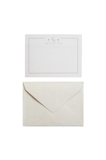 BUNNY BABY WELCOME CARD - متعدد الألوان الخاص بـ Zara