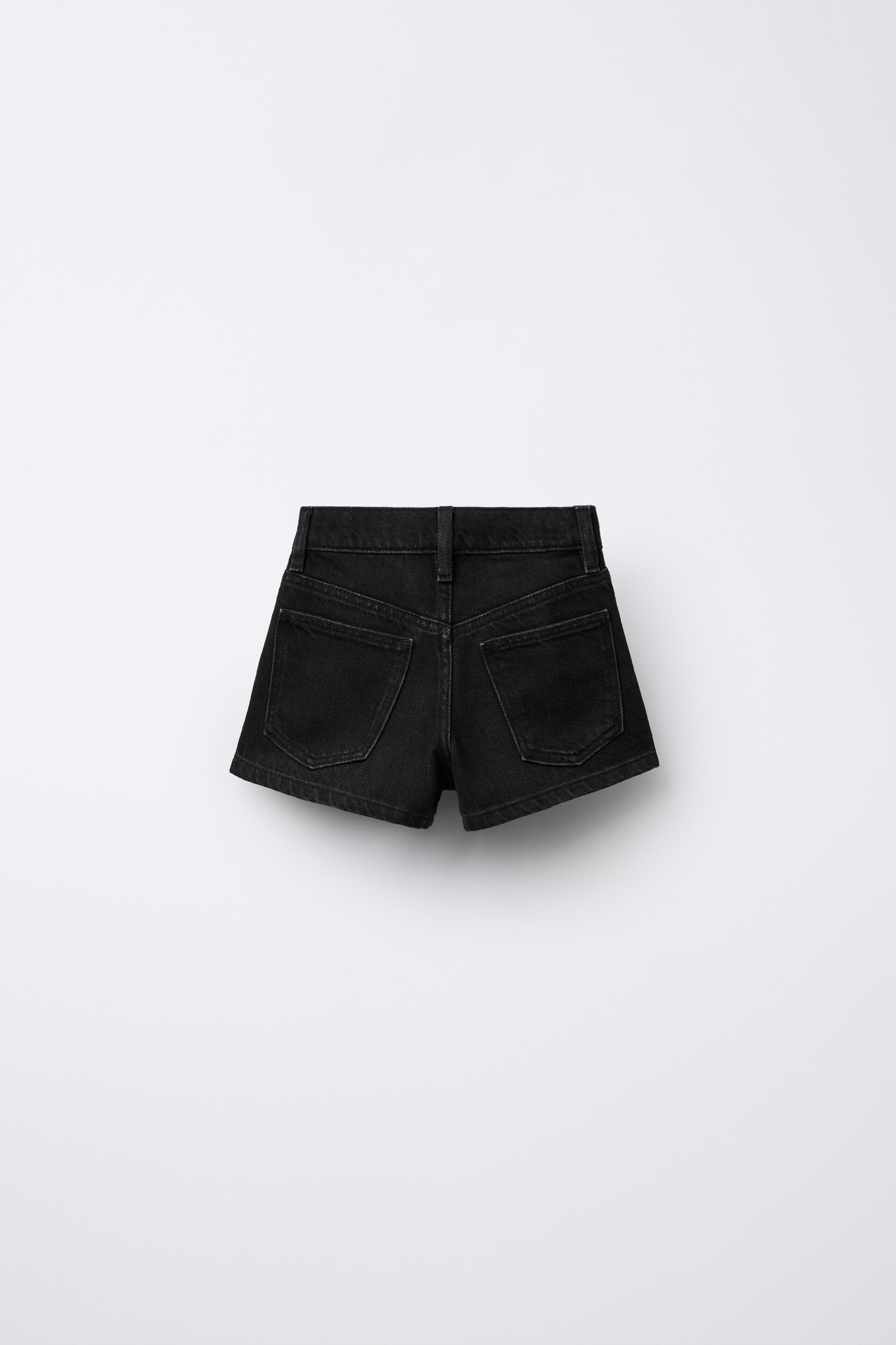 STUDDED DENIM SHORTS