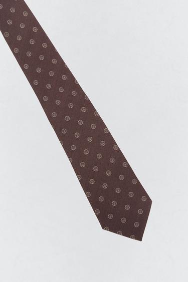 SILK - WOOL TWILL TIE SOSHIOTSUKI x ZARA - Brown by Zara - Image 5