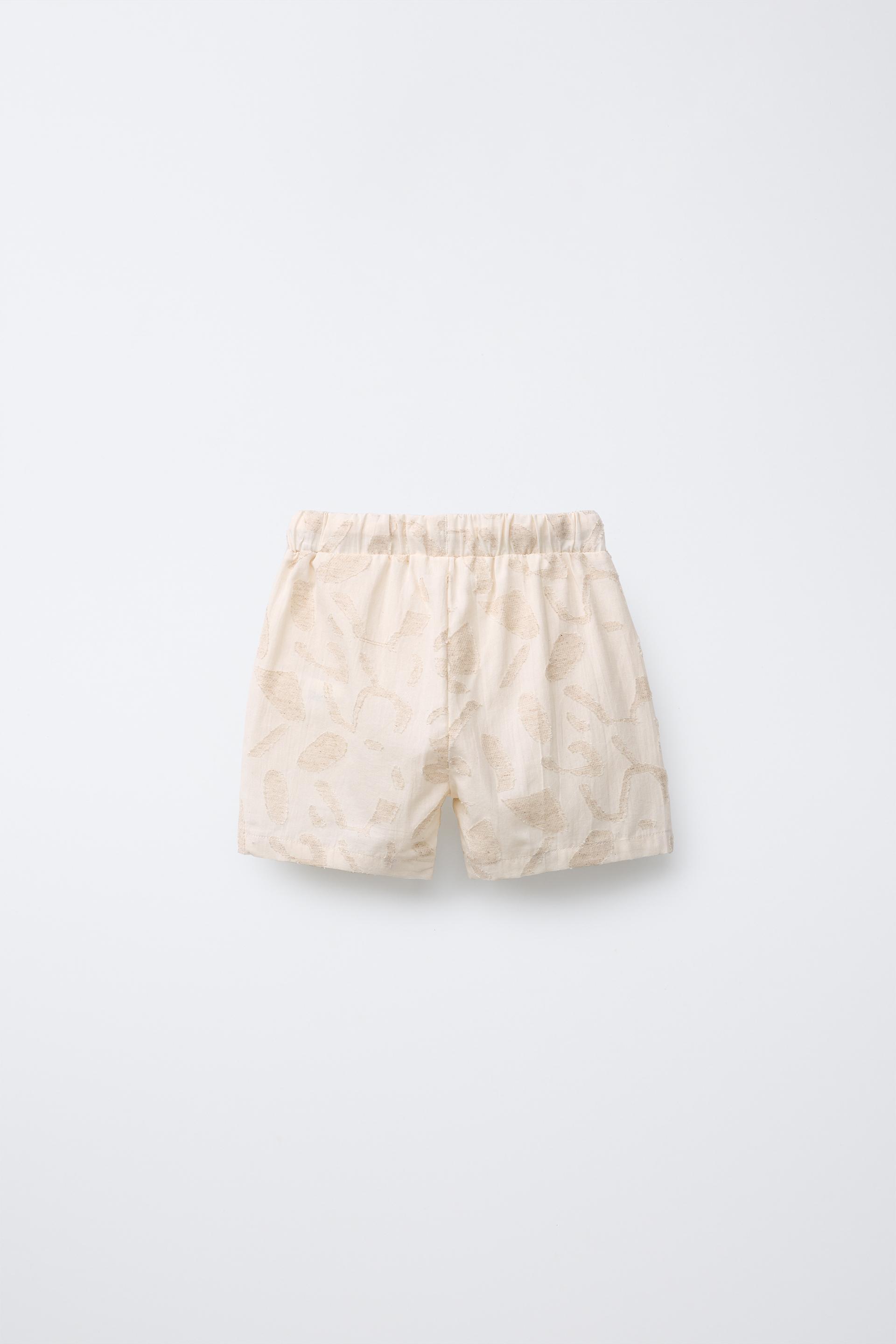 LINEN PATCH SHORTS