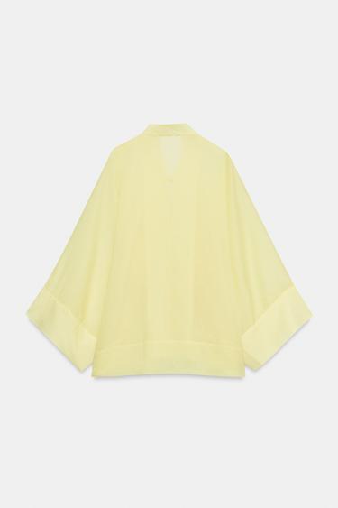 BLOUSE FLUIDE BRANDENBOURGS ZW COLLECTION - Jaune de Zara - Image 5