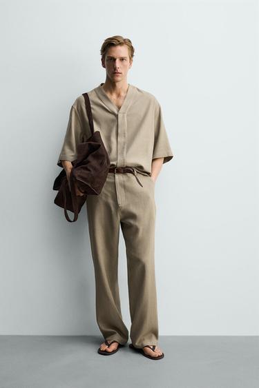 CAMISA RELAXED FIT VISCOSA - CÁÑAMO - Visón de Zara