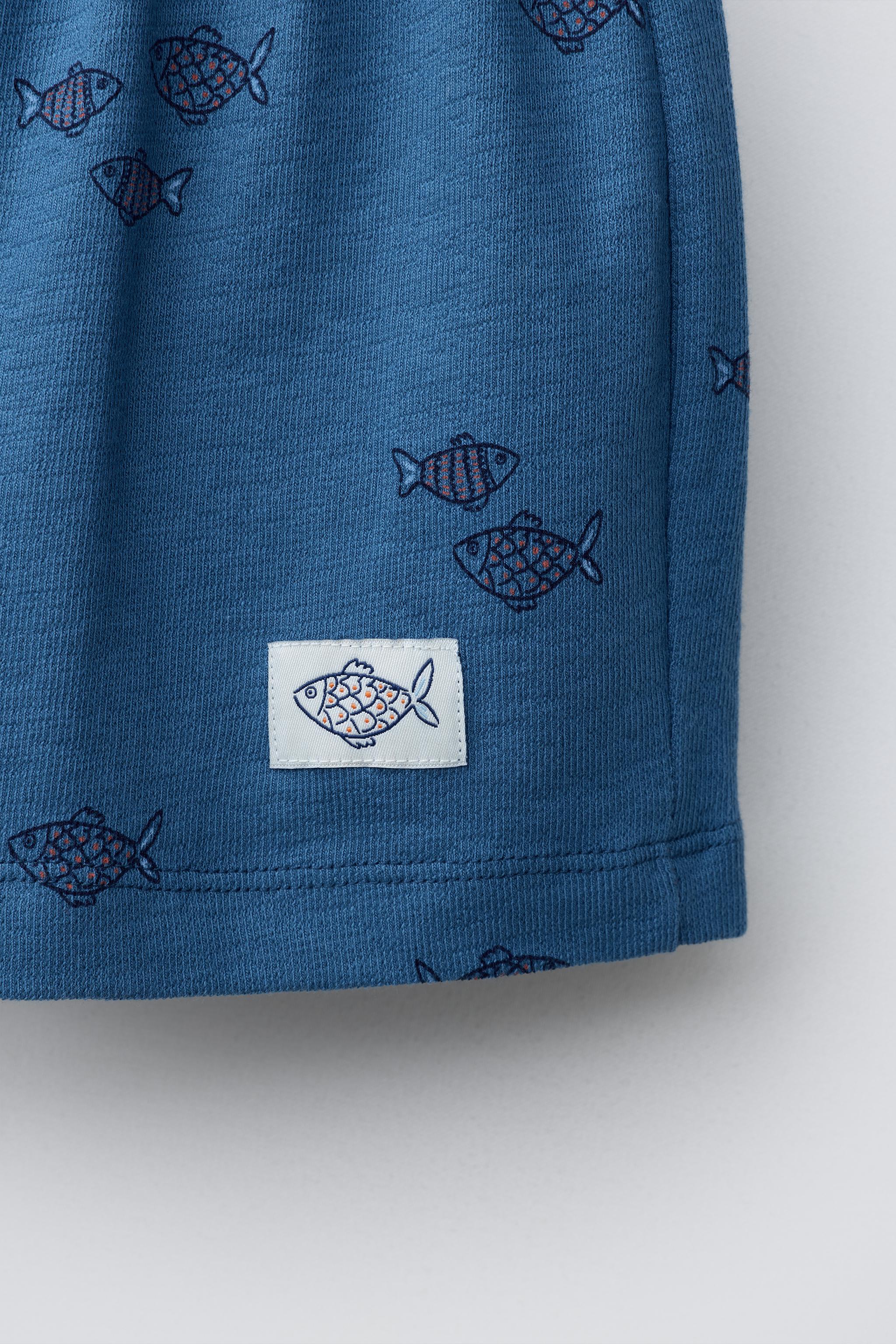 SHORT IMPRIMÉ POISSONS
