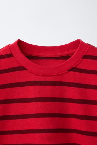 T-SHIRT RAYURES HEAVY WEIGHT - Rayures de Zara - Image 2