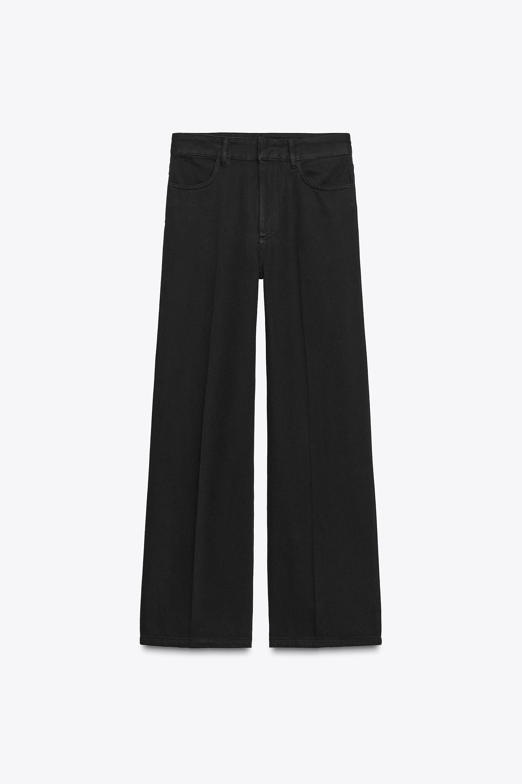 ZW COLLECTION MID-RISE JEANS - Black | ZARA United States
