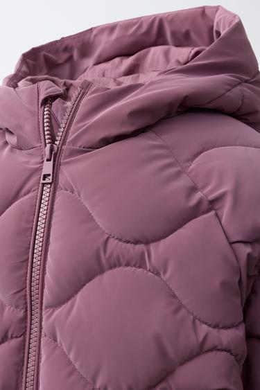 RUBBERISED PUFFER JACKET - Dark pink by Zara - Image 4