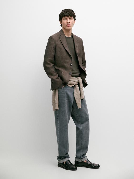100% linen blazer with pocket details from Zara - $420