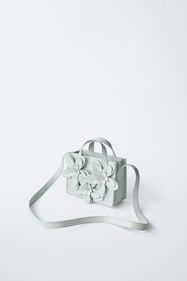 SAC BANDOULIÈRE FLEURS 3D - Bleu de Zara - Image 1