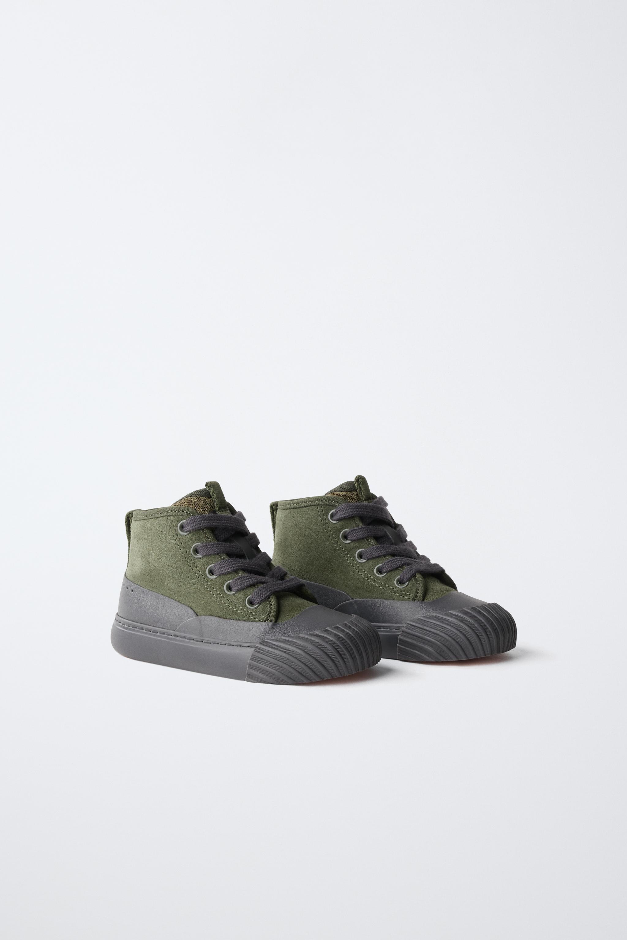 ZARA TIMELESS - BASKET MONTANTE EN CUIR ET DAIM