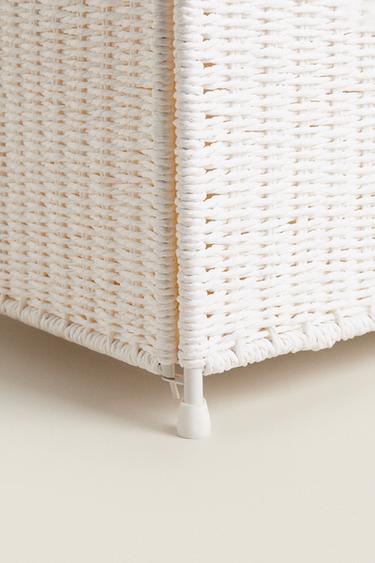 RECTANGLE FABRIC-LINED LAUNDRY BASKET - White de Zara - Image 2