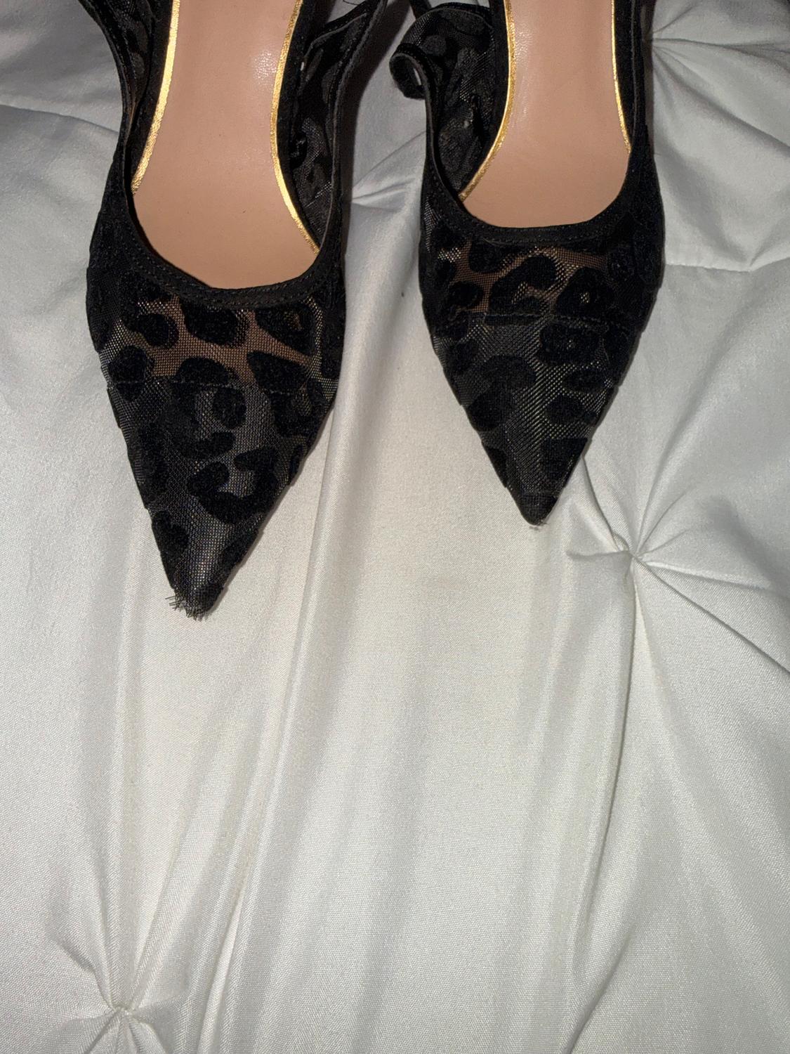 LEOPARD BLACK HEELS - Image 5