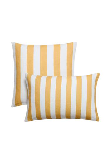 STRIPED LINEN CUSHION COVER - striped by Zara