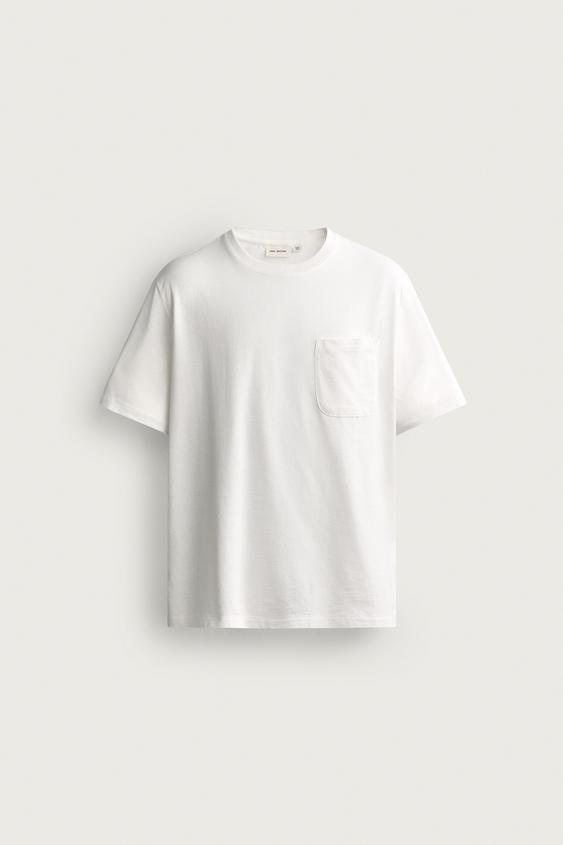 T-SHIRT RELAXED FIT LÉGER - Blanc de Zara - Image 6