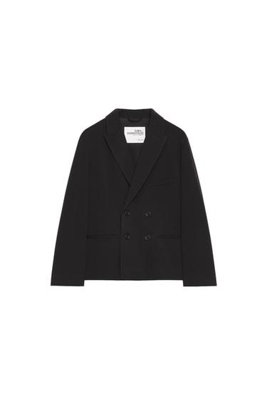 SOSHIOTSUKI x ZARA DOUBLE-BREASTED SUIT BLAZER - Brown / Taupe by Zara