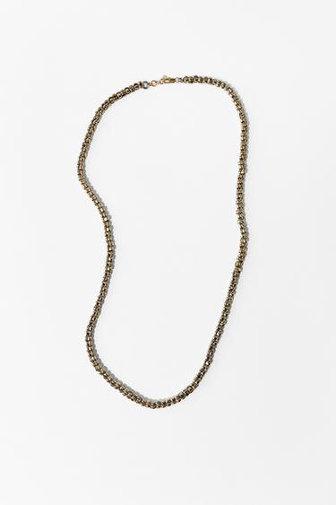 COMBINED CHAIN NECKLACE - Gold / Silver by Zara