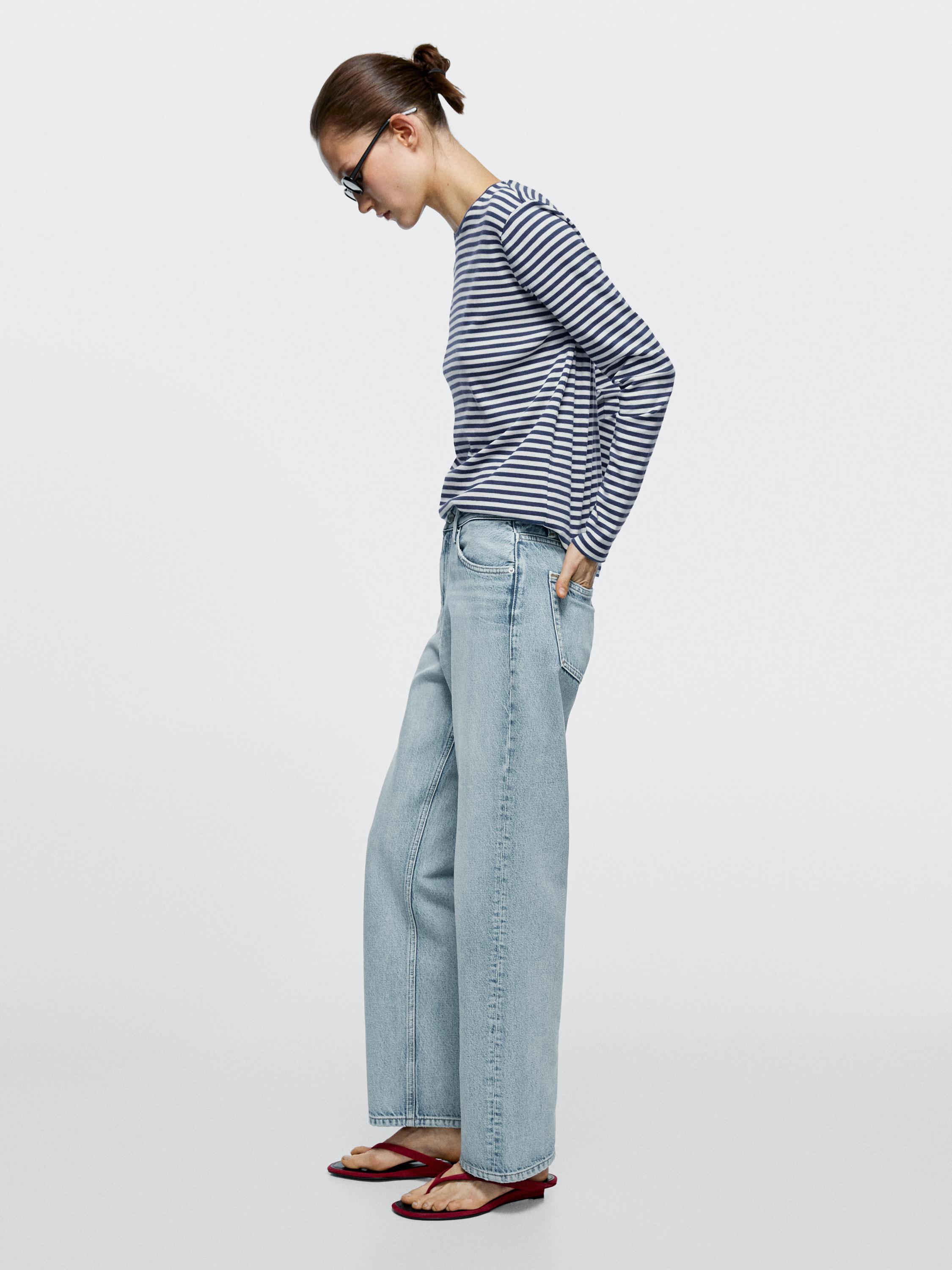 Jean straight taille haute