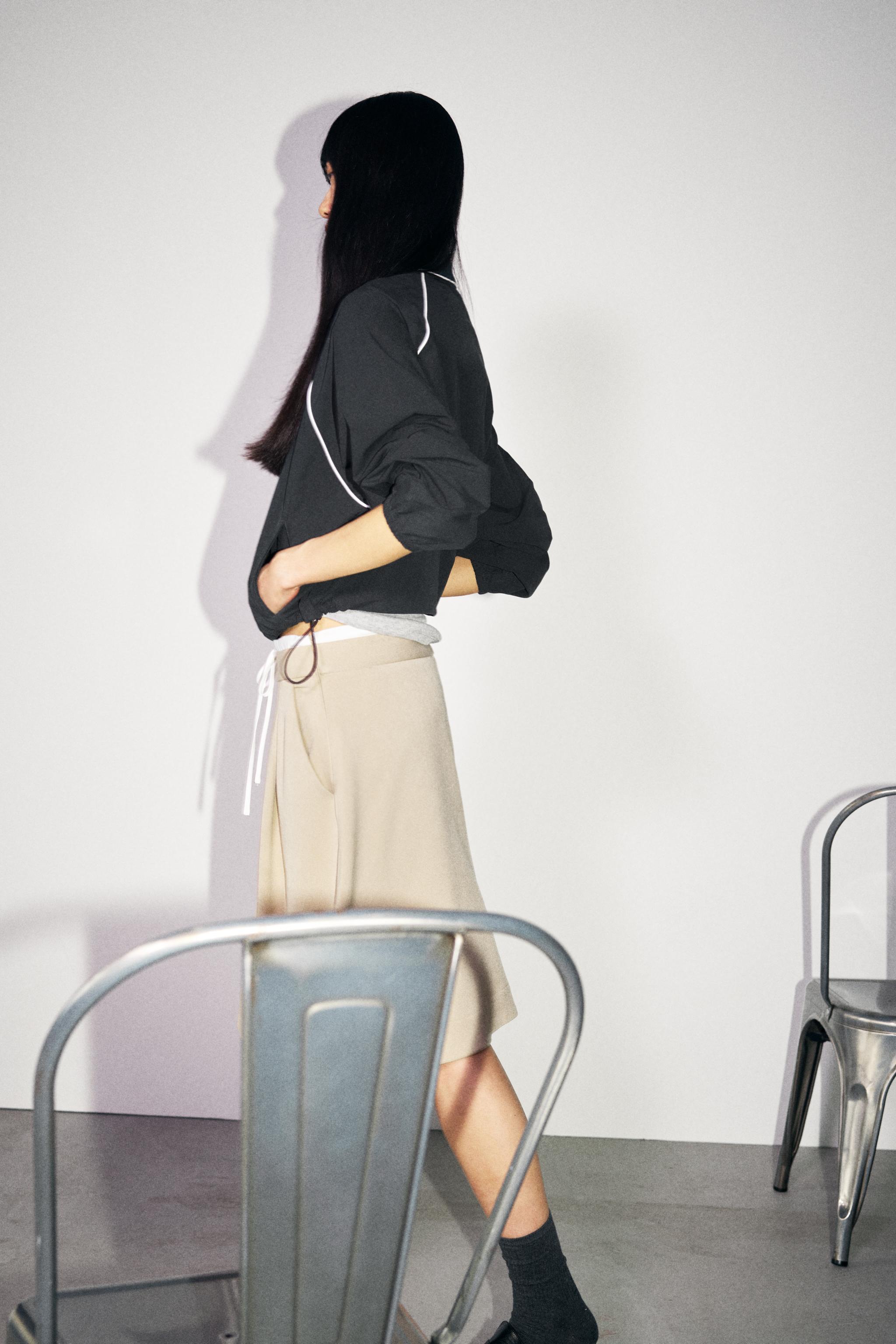 ZARA ZW キルティング ロング丈ジャケット コート M アノラック ダウン ZARA ZW キルティング ロング丈ジャケット コート M アノラック