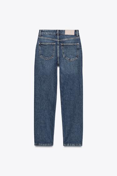 JEANS Z.01 MOM FIT COMFORT TIRO ALTO - Azul / Verde de Zara
