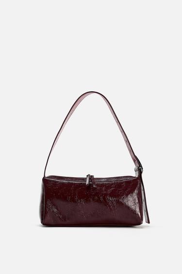 BUCKLE SHOULDER BAG - Maroon by Zara