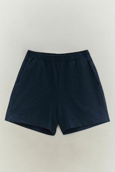 SHORT EN COTON - Bleu de Zara - Image 4