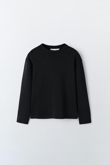 LIMITED EDITION PLAIN T-SHIRT - Dark anthracite by Zara