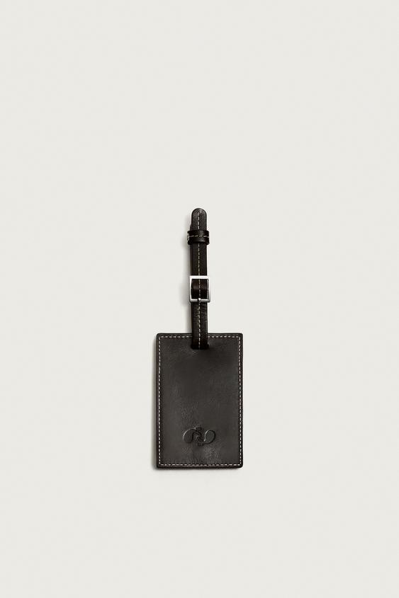 LEATHER KEY RING - Brown by Zara - Image 0