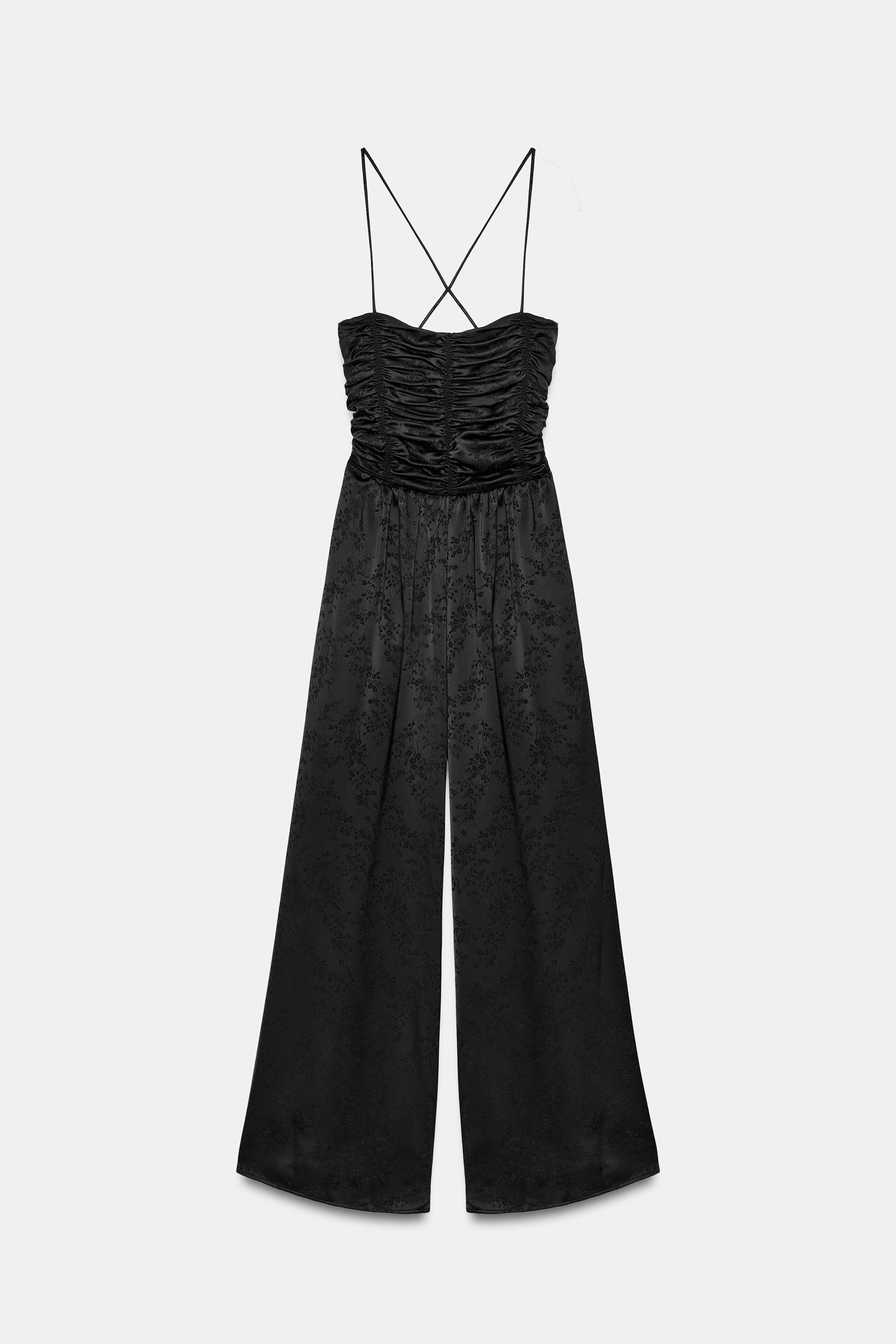 KABAブラック38 VESTIDO LARGO LENCERO 50TH ANNIVERSARY - Negro | ZARA Chile