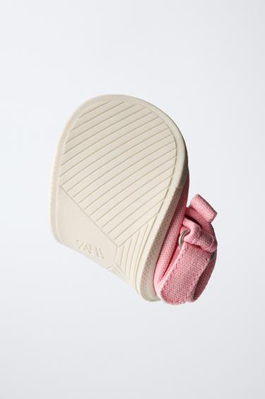 BALLERINES EN COTON BAREFOOT - Rose de Zara - Image 1